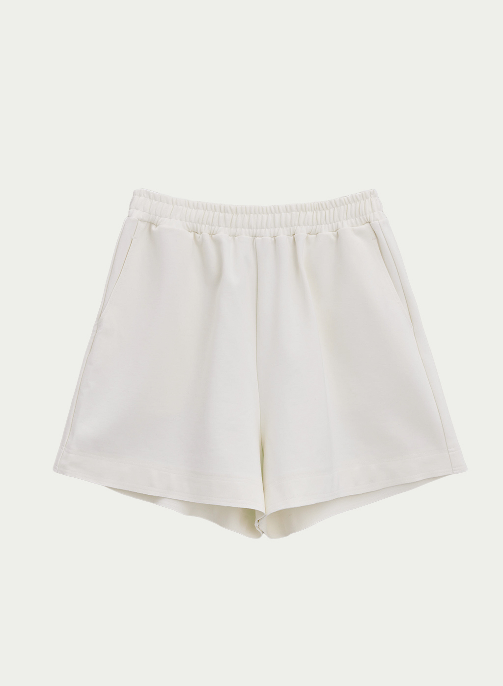 White Longe Mini Shorts