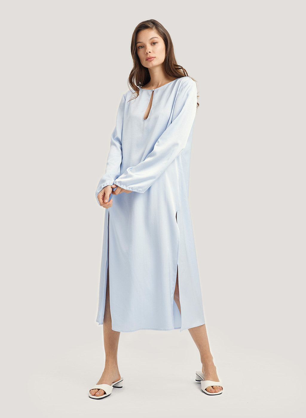 Maxi Shirt Dress Loose Nightgown