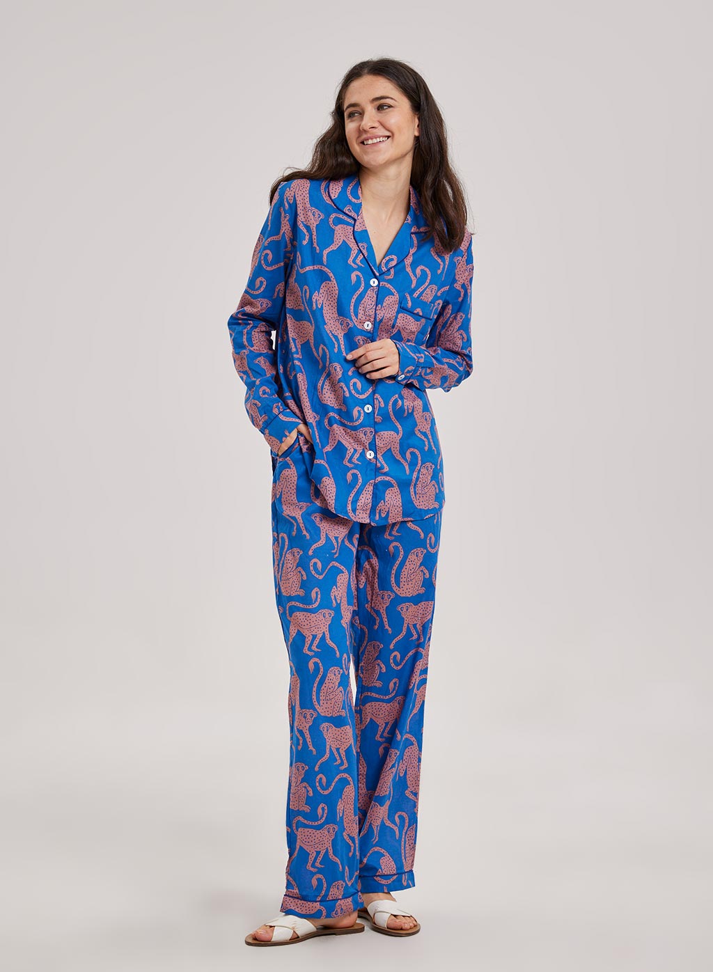 Print Long Pajama Set