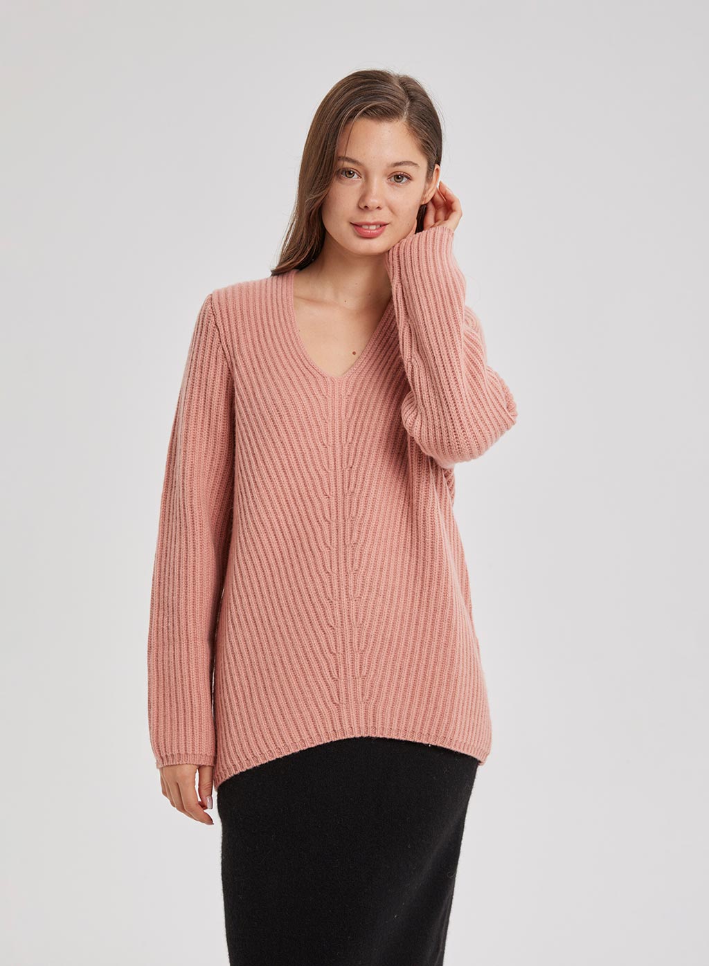 Scoop Neck Knit Sweater
