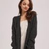 Long Open Front Cardigan with Pockets
