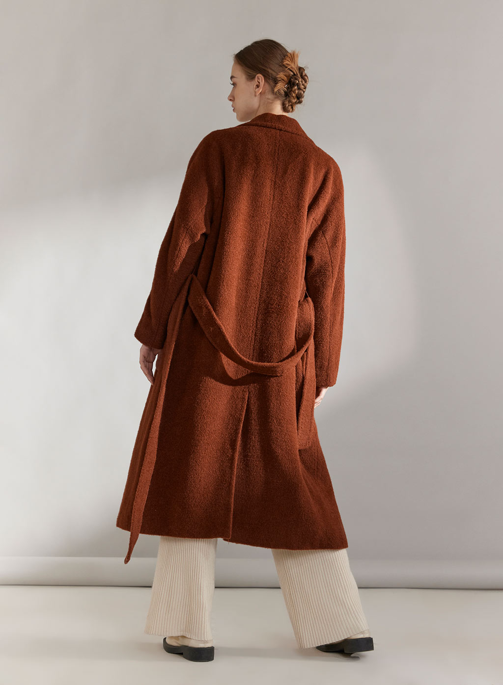 Alpaca Belted Long Coat | Nap Loungewear